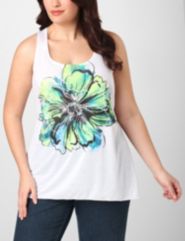 Dahlia Twist Yoga Tank by Lane Bryant Outlet