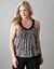 Snake print beaded halter top  by Lane Bryant