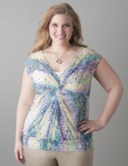 Twist front paint top by Lane Bryant