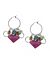 Shell cluster hoop earrings by Lane Bryant