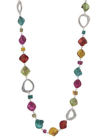 Long shell necklace by Lane Bryant