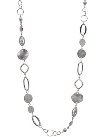 Silvertone link necklace by Lane Bryant
