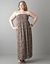 Smocked floral maxi length tube dress by Lane Bryant
