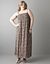 Smocked floral maxi length tube dress by Lane Bryant