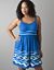 Wave print sleep dress lounger by Cacique
