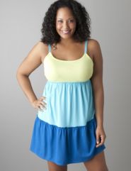 Plus size Colorblock chemise by Cacique