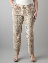 Leopard print ankle jeans by Seven7
