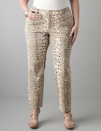 Leopard print ankle jeans by Seven7