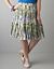 Conversation print crinkle skirt by Lane Bryant