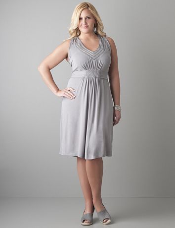 Full figure Sequin embellished dress by Lane Bryant
