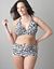 Animal print no-wire bikini top by Cacique