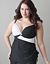 Colorblock plunge bikini top by Cacique