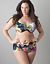 Floral bandeau bikini top by Cacique