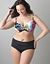 Floral bandeau bikini top by Cacique