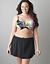 Floral bandeau bikini top by Cacique