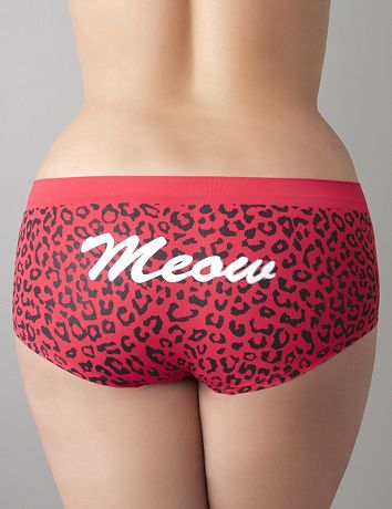 Meow seamless boyshort panty by Cacique