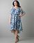 Cold shoulder snake print dress by Lane Bryant