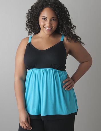 Plus size Colorblock cami by Cacique