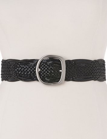 Braided snake stretch belt by Lane Bryant