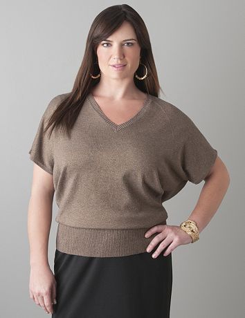 Dolman sparkle sweater by Lane Bryant