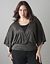 Banded bottom surplice top by Lane Bryant