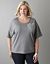 Twisted neckline active top by Lane Bryant
