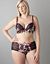 Rose & ribbon plunge bra by Cacique