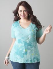 Palm print tee