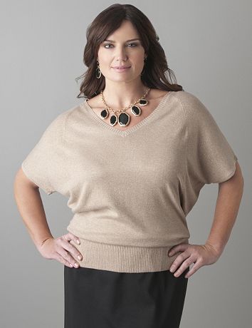 Sparkle dolman sweater by Lane Bryant