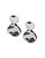 Hammered double button earrings by Lane Bryant