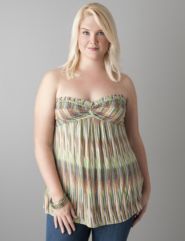 Twist front tube top by Lane Bryant