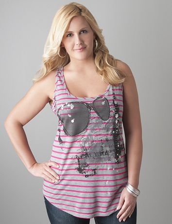 Sunglasses graphic tank by Lane Bryant