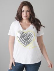 Sequin love tee by Lane Bryant