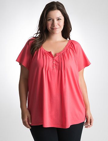 Plus Size Ruffled Sleep Tee by Cacique