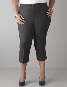 Patterned cropped pant with Tighter Tummy Technology