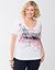 Splatter print tee by Lane Bryant