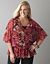 Drop waist print blouse by Lane Bryant