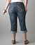 Rolled cuff denim capri by Lane Bryant