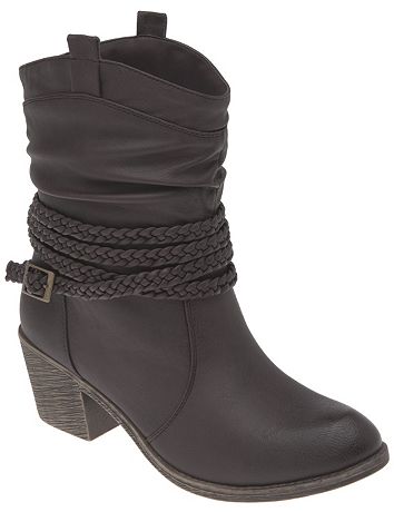 Braid wrapped short boot by Lane Bryant