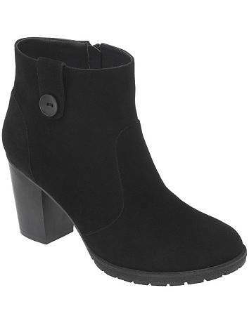 Faux suede ankle boot by Lane Bryant