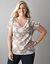 Sheer mesh floral top by Lane Bryant
