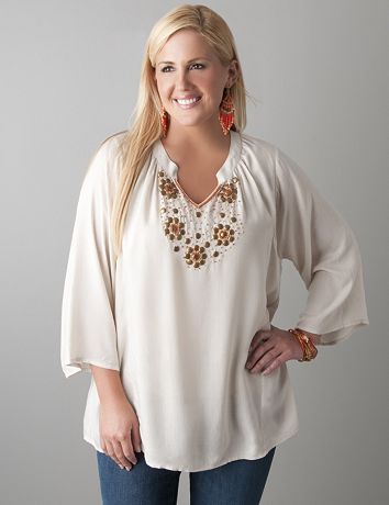 Embellished tunic by Lane Bryant