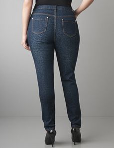 Leopard print skinny jean
