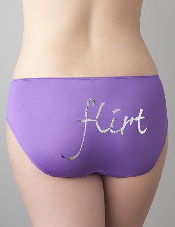 Flirt trimmed hipster panty by Cacique
