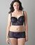 Lace overlay longline demi bra by Cacique