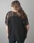 Lace inset sheer blouse by Lane Bryant