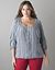 Chambray crochet dolman top by Lane Bryant