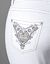 Embellished white denim capri by Lane Bryant