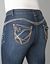 Heavy stitch flare jean  by Lane Bryant