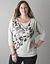 Embellished animal print dolman top by Lane Bryant